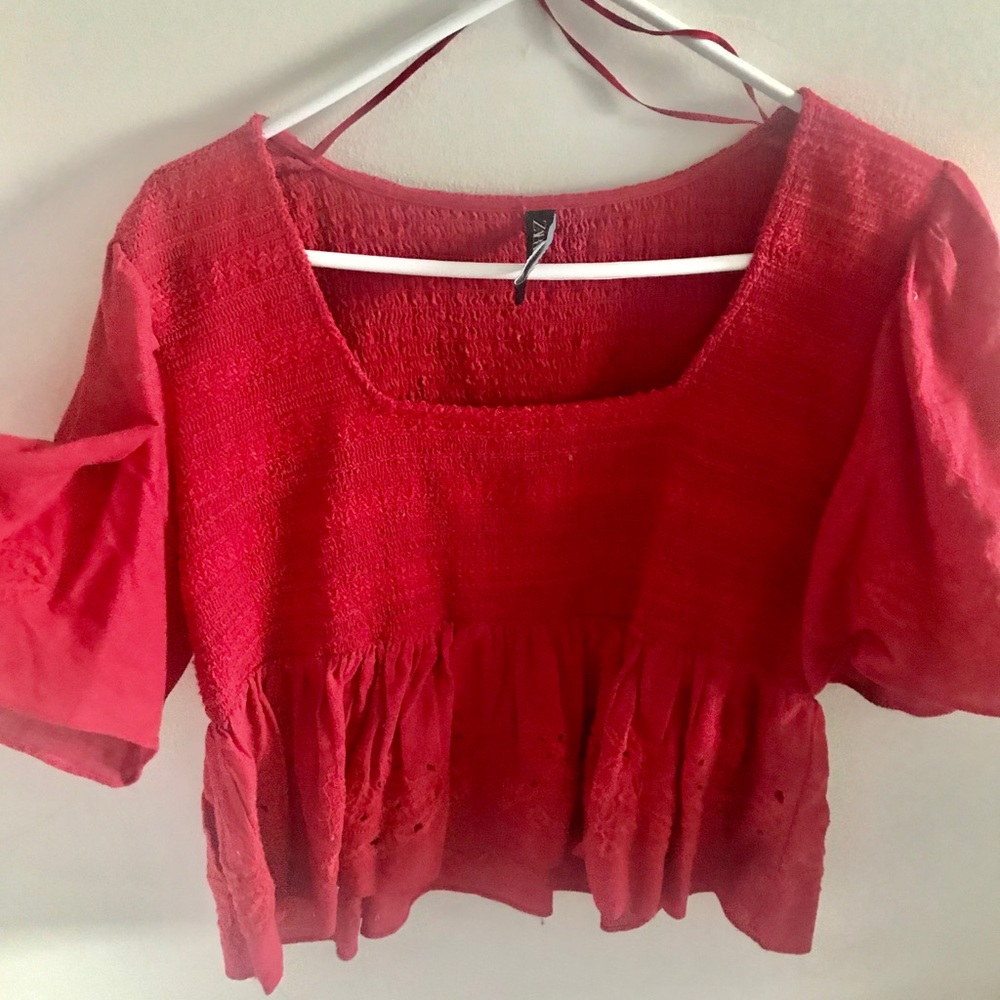 Zara Red Top
